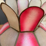 Lampshade in mother-of-pearl petals