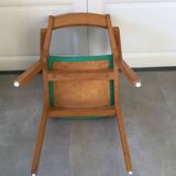 1960s bridge armchair with compass feet