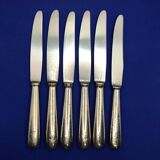 Set of 6 small silver-plated Navy knives from Ercuis