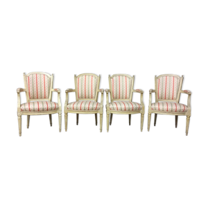 suite de 4 fauteuils cabriolet
