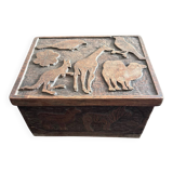 Small carved ethnic chest
