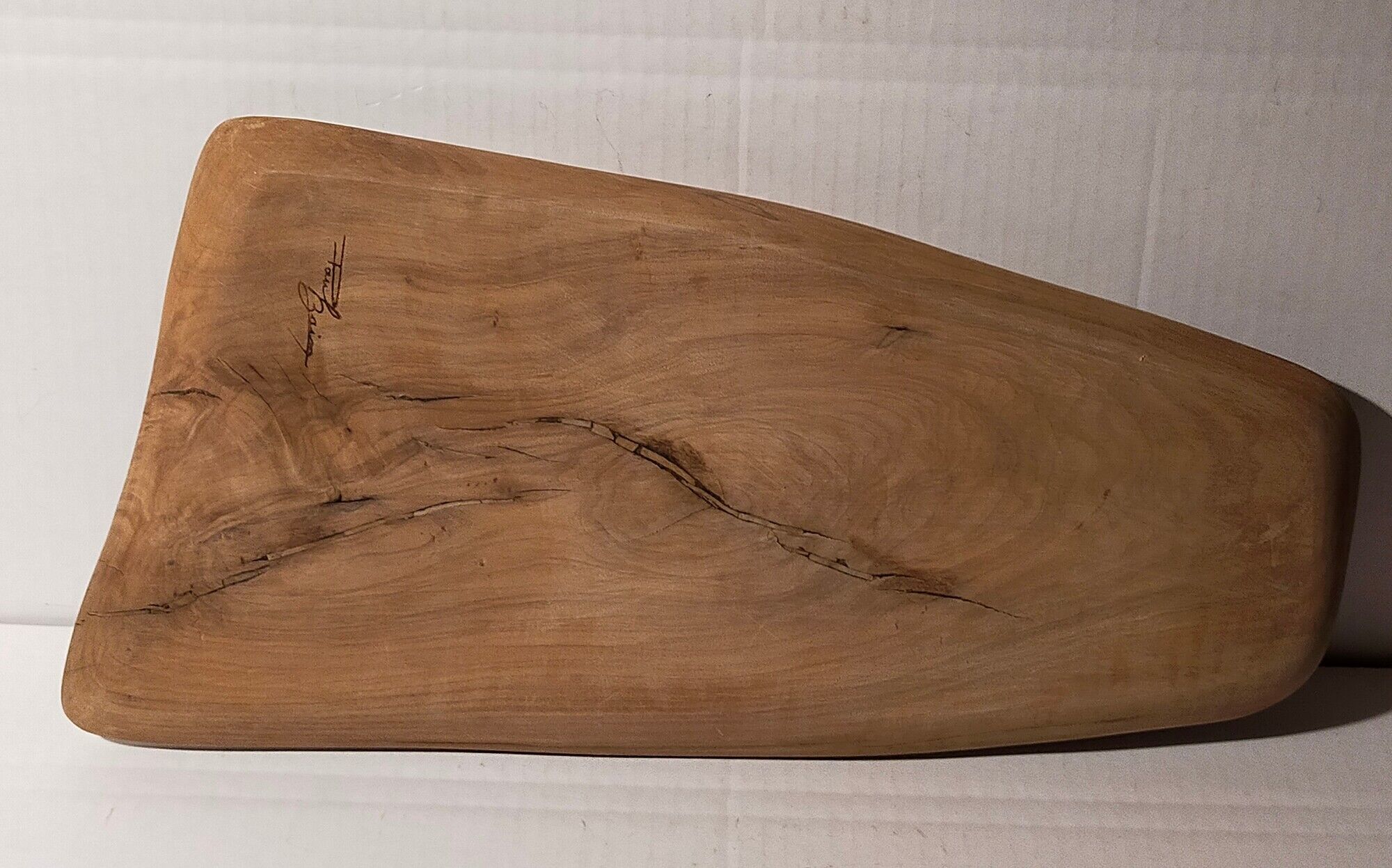 PRODUCT POP UP CHRISTMAS 2022 Solid wood cutting board of vintage freeform signed