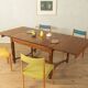Art Nouveau dining table made of solid oak, Germany, 1910s