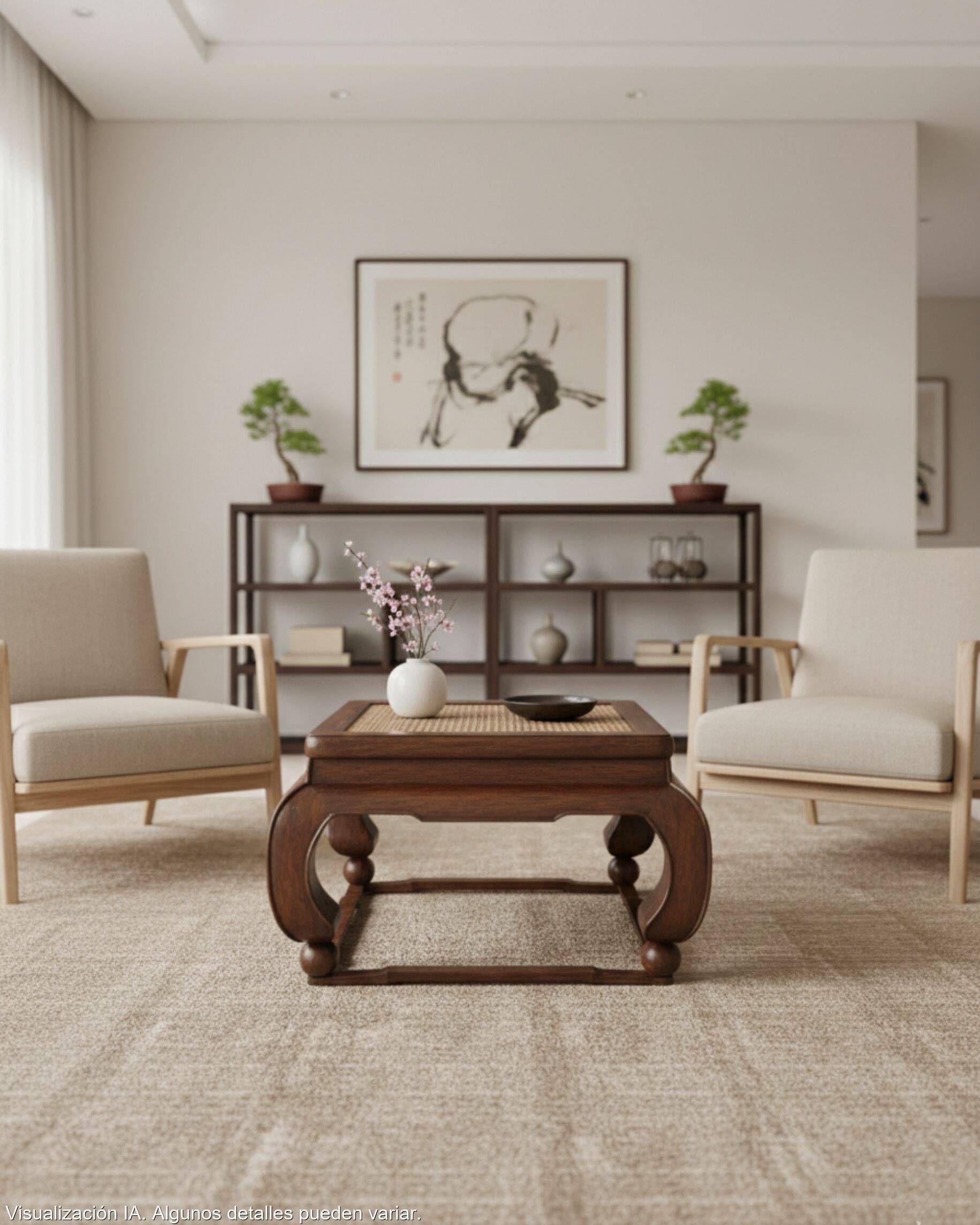 Antique Chinese coffee table in elm, rattan top, 19th century.
