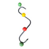 Coat rack with balls