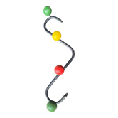 Coat rack with balls