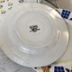 Set of 6 flat plates mismatched Digoin Sarreguemines
