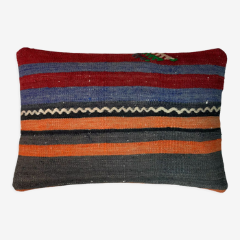 Housse de coussin vintage turque faite à la main, 30 x 50 cm