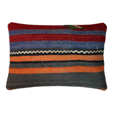 Housse de coussin vintage turque faite à la main, 30 x 50 cm