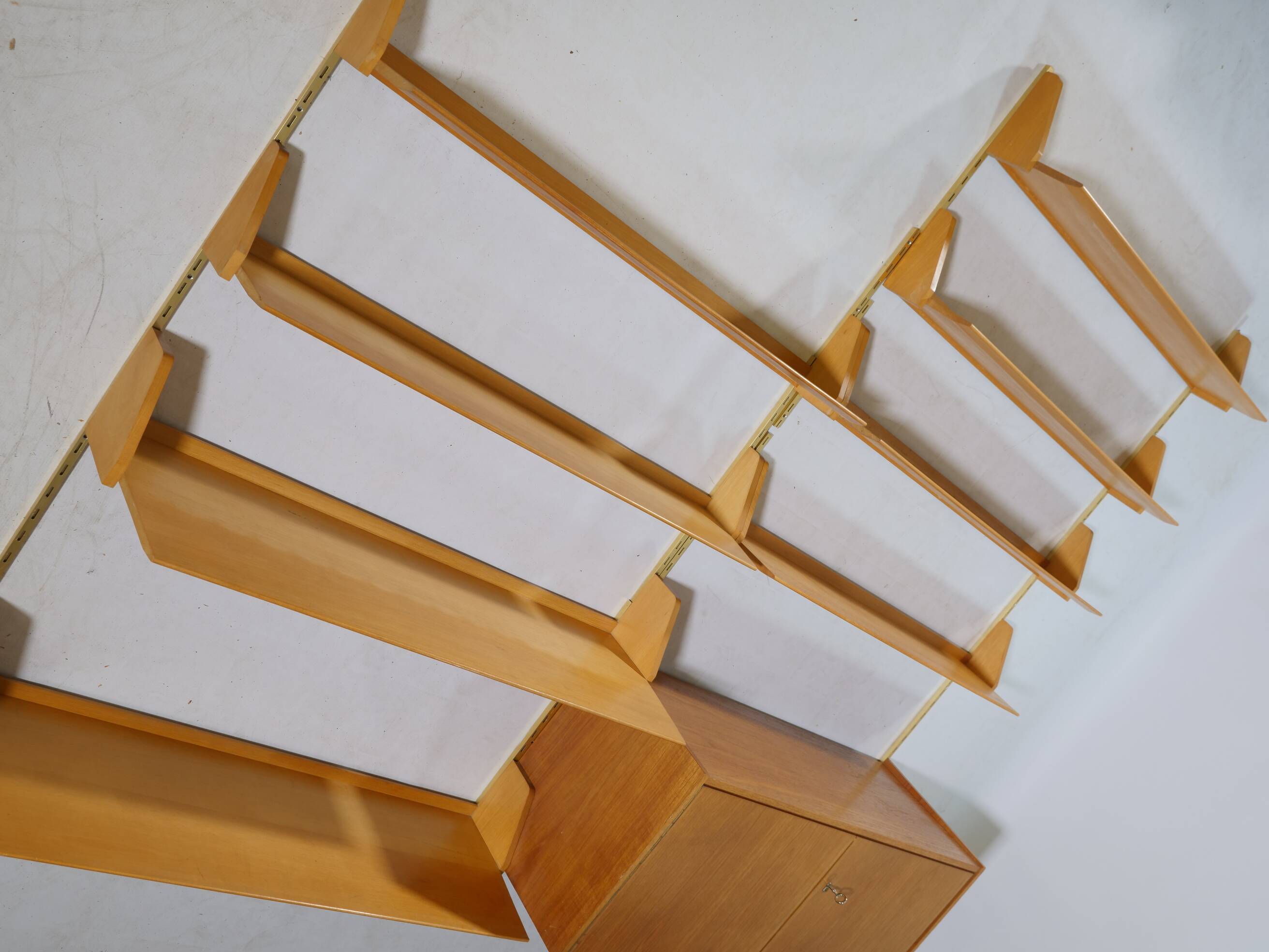 Design shelving system shelf teak wall shelf WK furniture 50s 60s