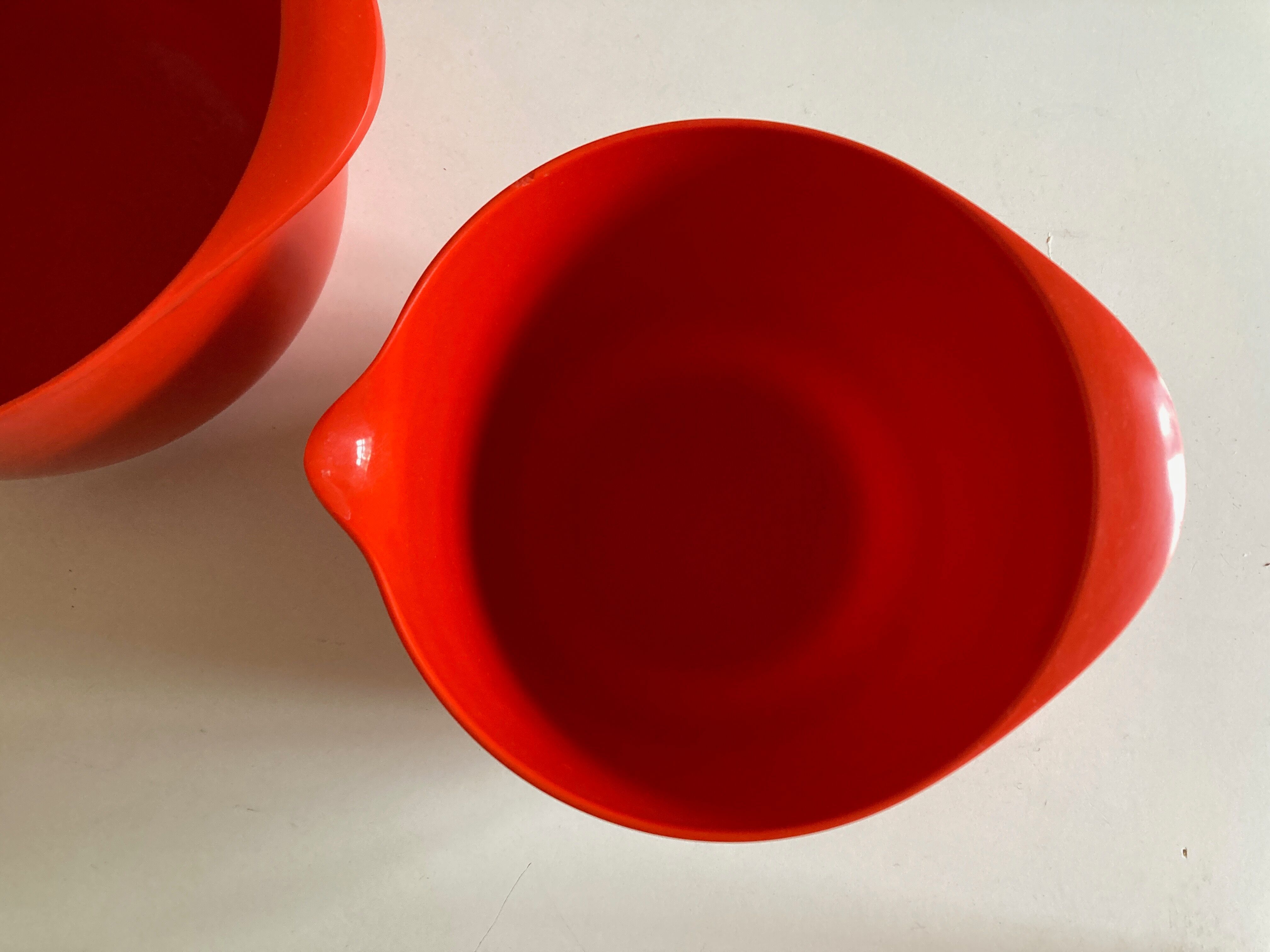 Set of 3 pull-out salad bowls Rosti Denmark Scandinavian design 1970