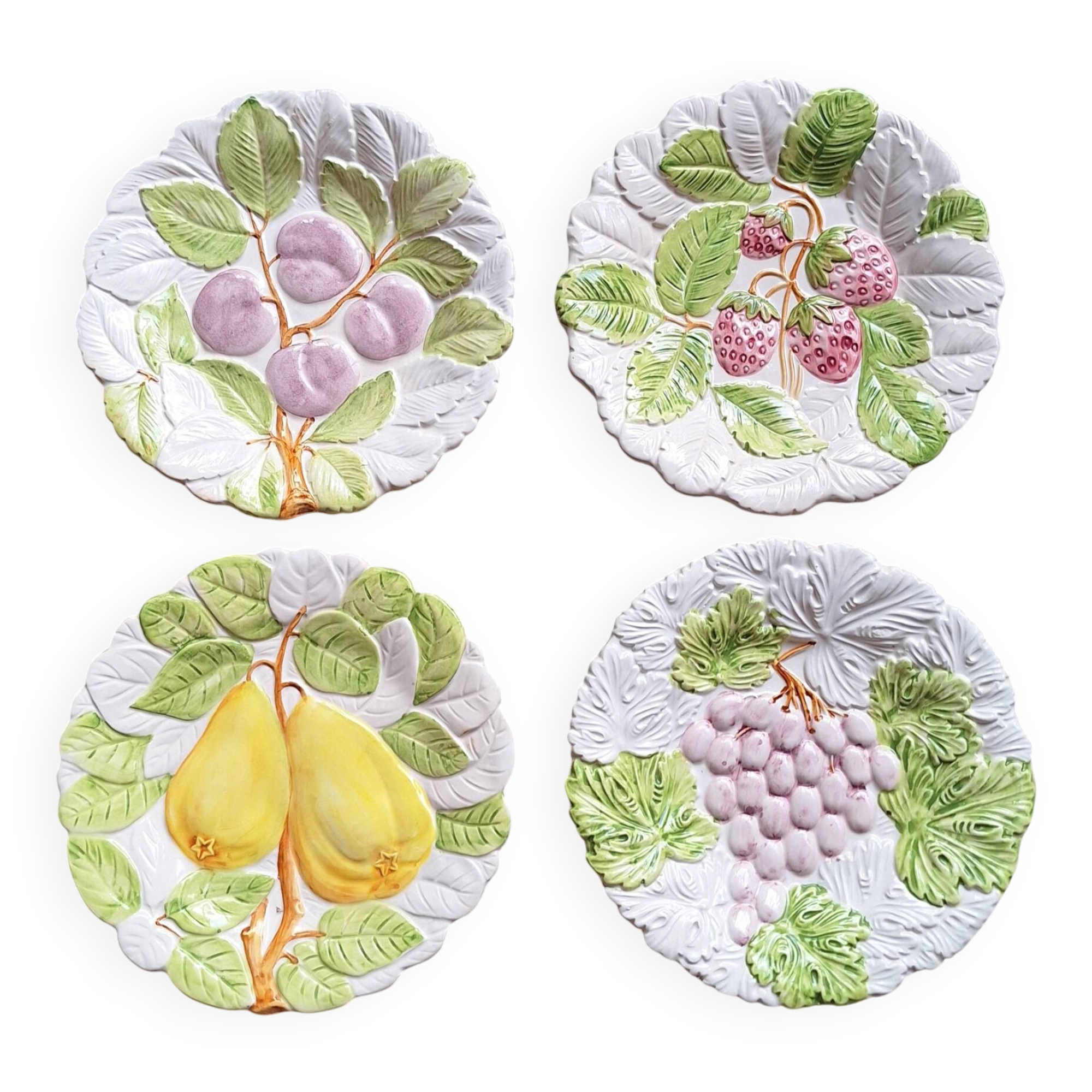 Set of majolica plates Made in Italy