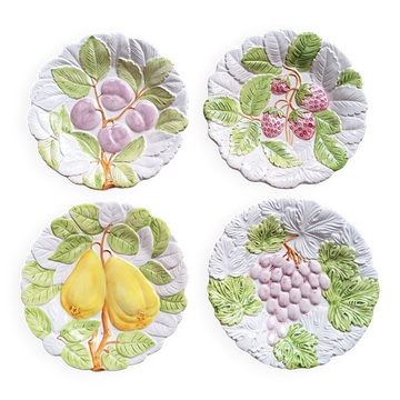 Set of majolica plates Made in Italy