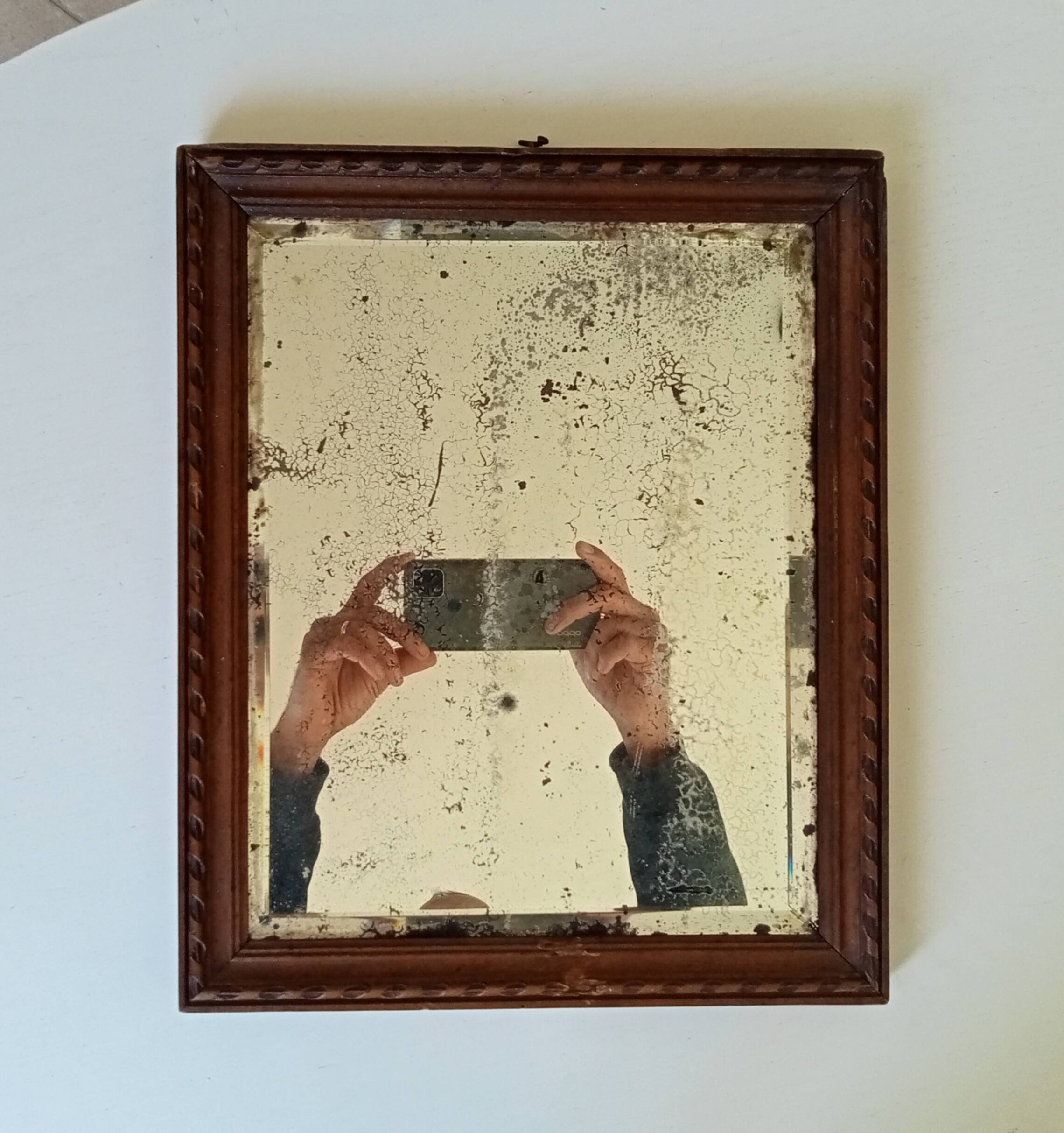 Old beveled mirror 36*30