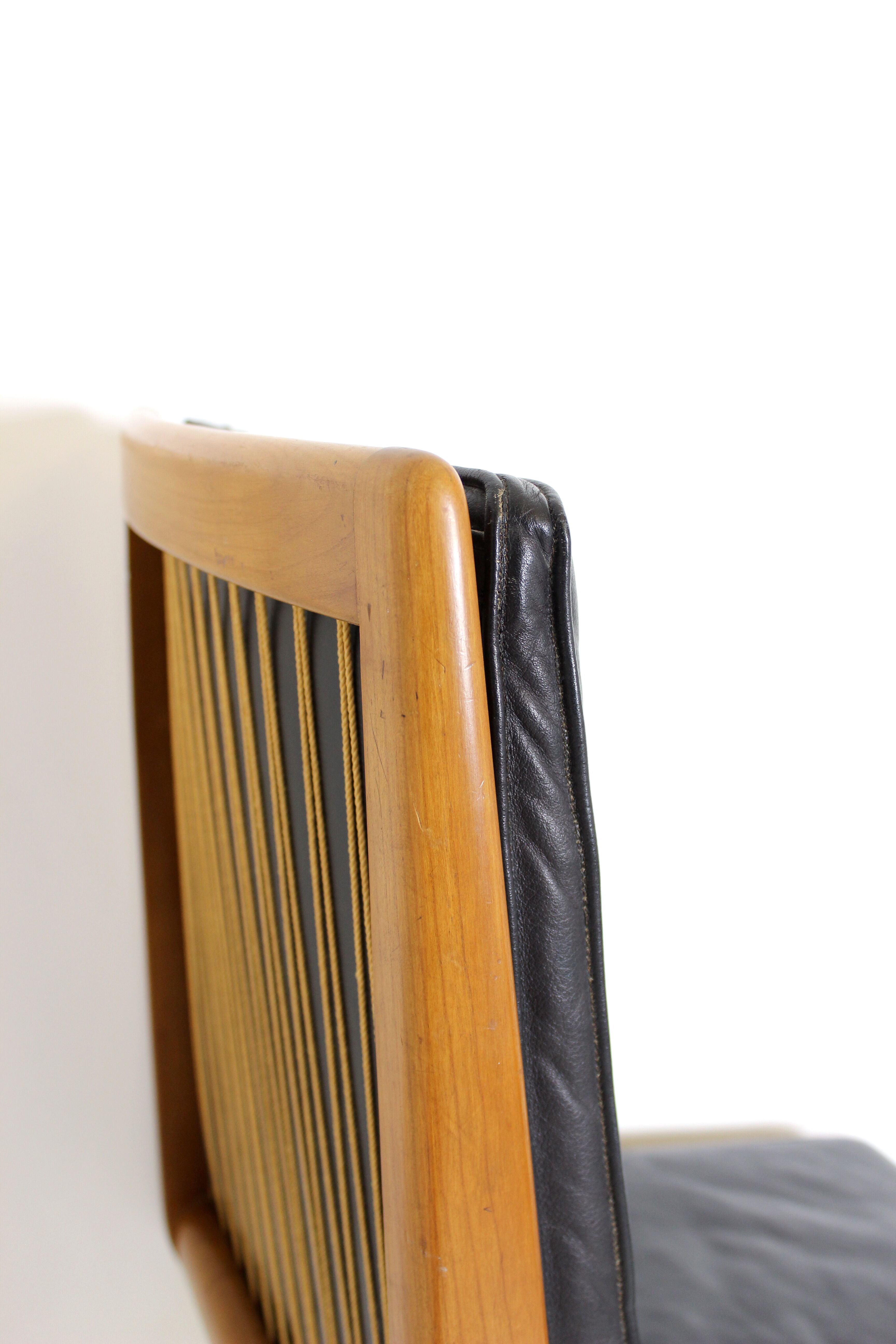 Pair of Boomerang Easy Chair by Hans Mitzlaff for Eugen Schmidt in Leather