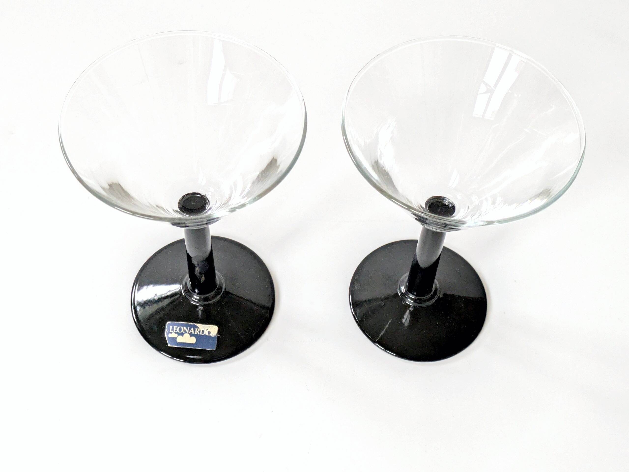 Set of 4 vintage Leonardo martini glasses: Joy collection from the 90s