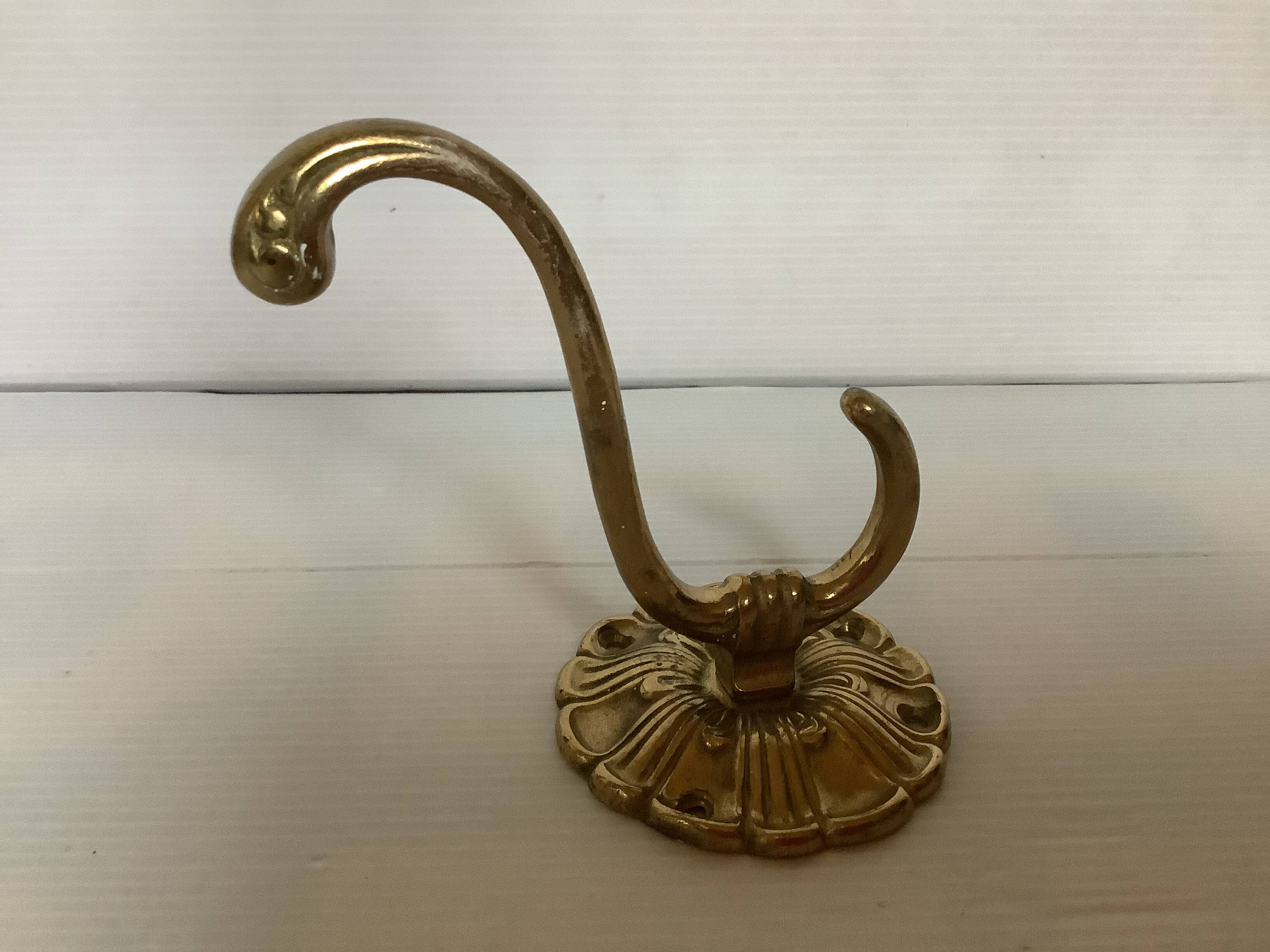 Double patére laiton