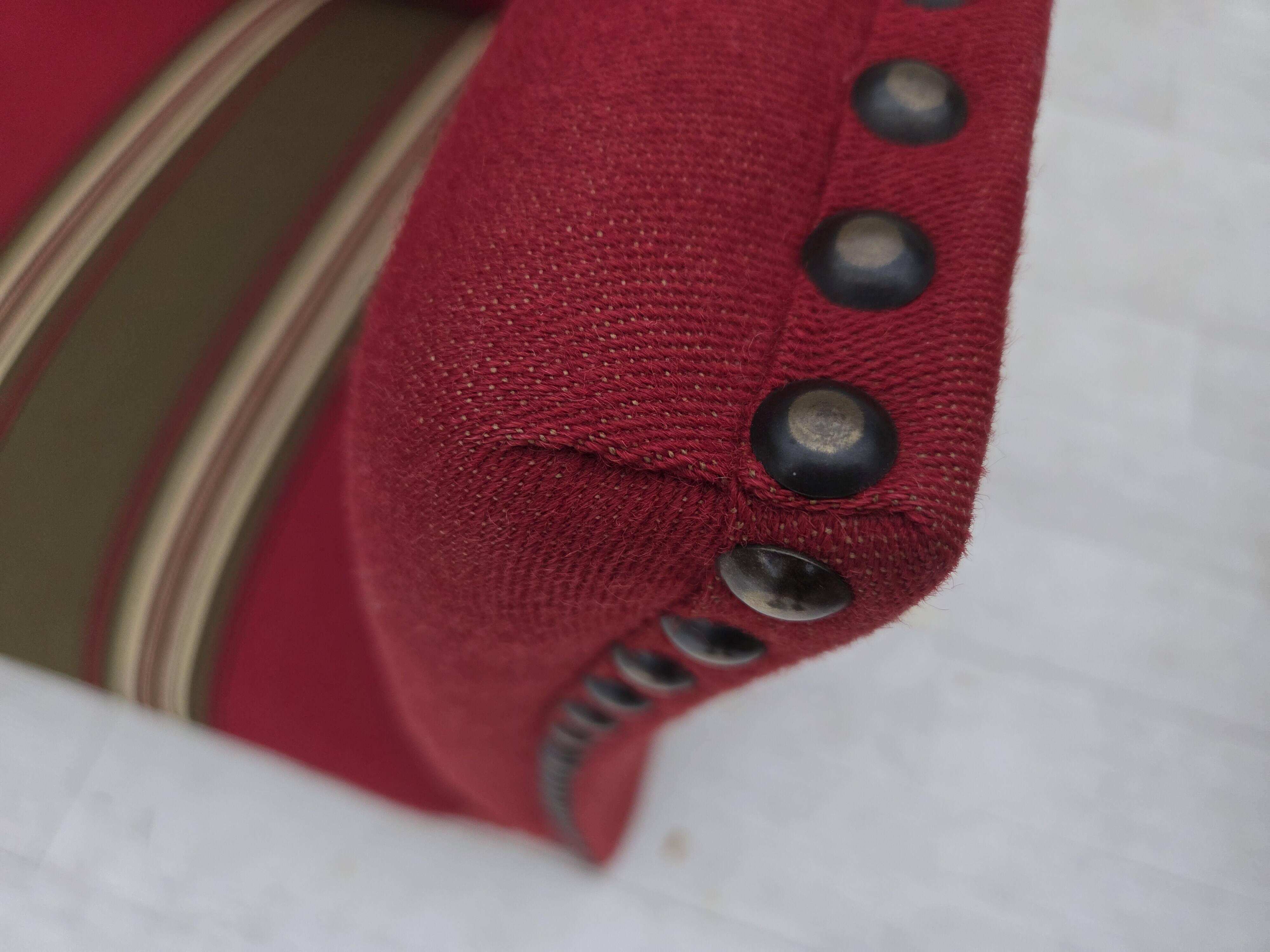 1970s, Danish 2-seater sofa, original red furniture wool, ash wood.