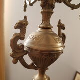 Pair of rock-style candelabras