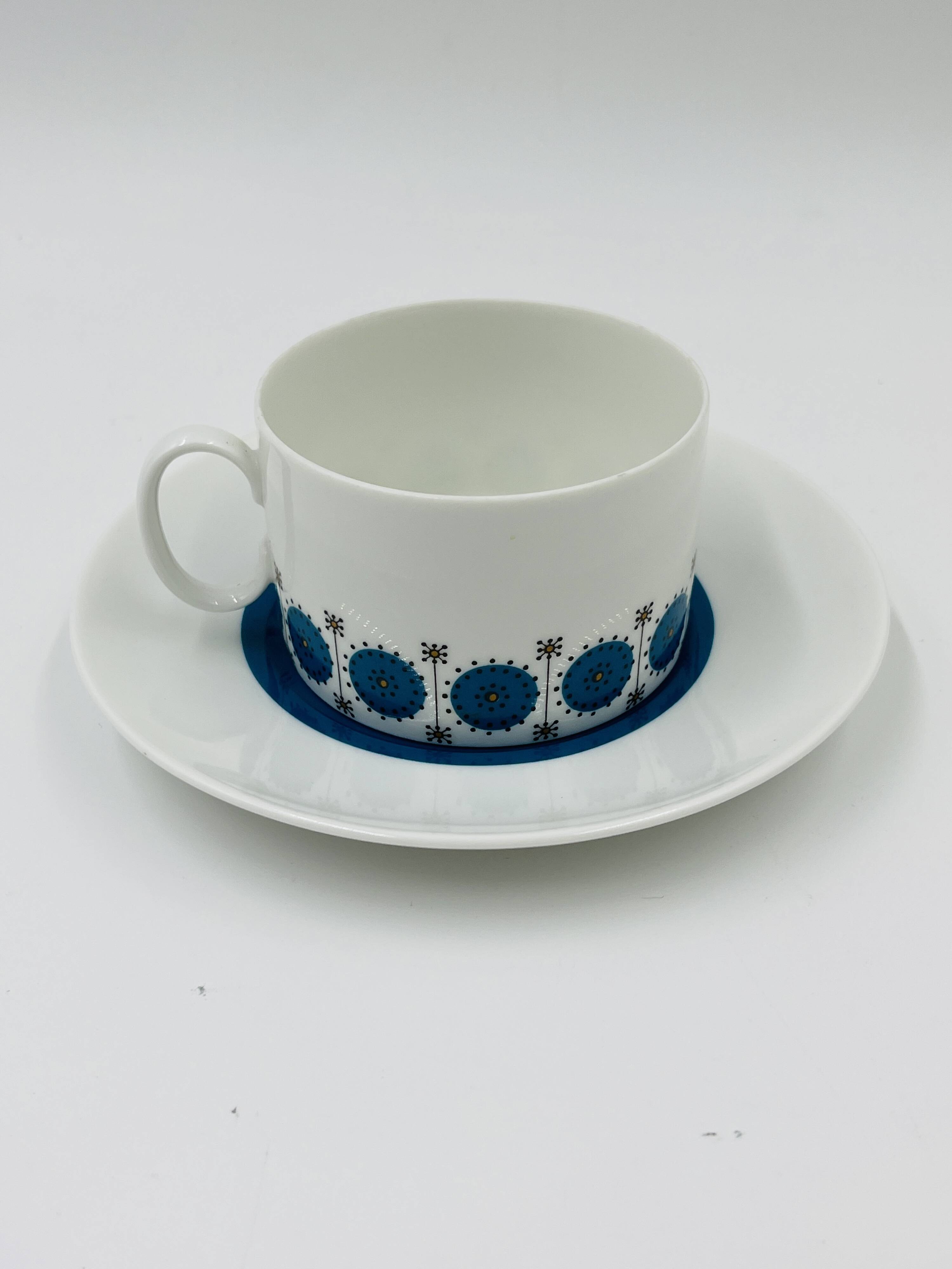 Service Café Porcelaine Thomas Germany Medaillon 70s