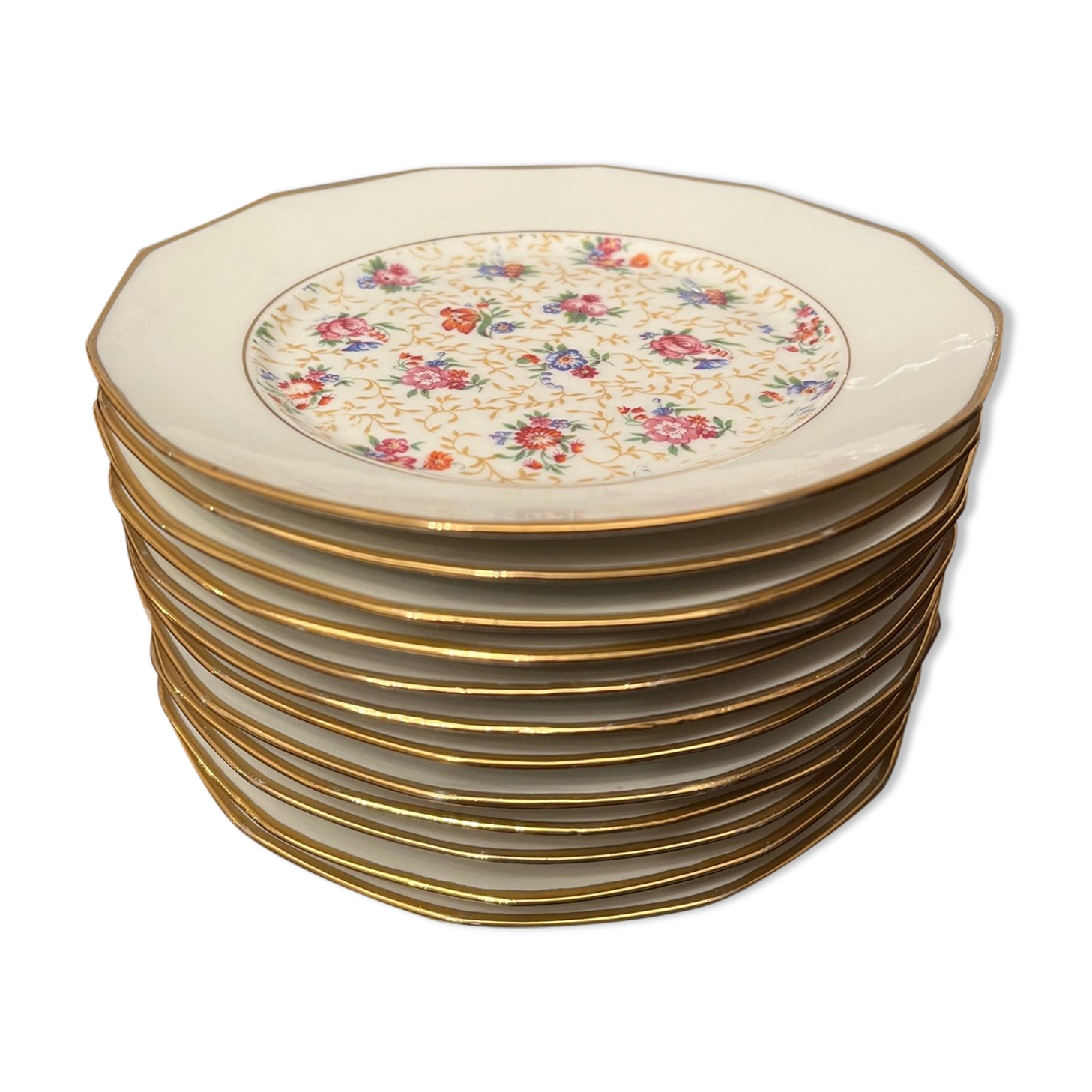 Pie dish & dessert plates