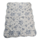 Small vintage quilt with toile de Jouy pattern