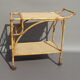 Trolling trolley served in rattan