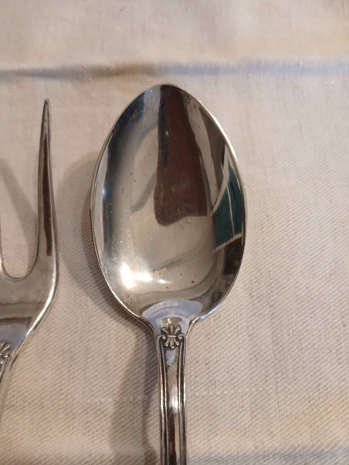 Antique flatware set for 51 place settings