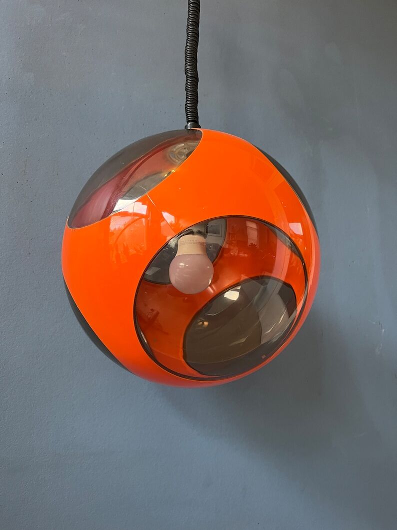 Orange suspension 'Bug Eye' space age