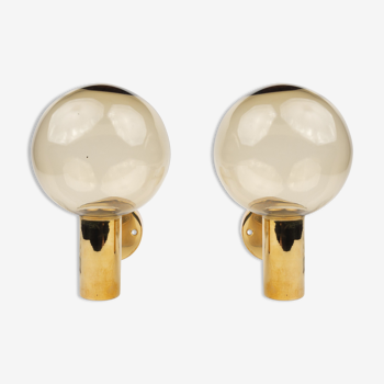 Pair of mid-century Swedish wall lamps V149 by Hans-Agne Jakobsson, Sweden, 1950s