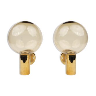 Pair of mid-century Swedish wall lamps V149 by Hans-Agne Jakobsson, Sweden, 1950s