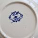 6 assiettes creuses terre de fer Longchamp Rouen XIXe siècle