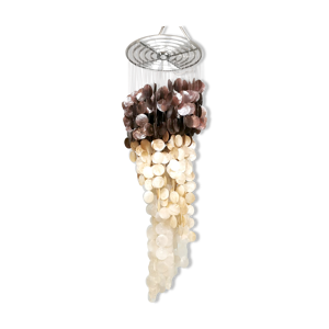 Lustre vintage capiz shell 'deux