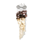 Lustre vintage capiz shell 'deux tons'