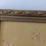 Painting framed under glass