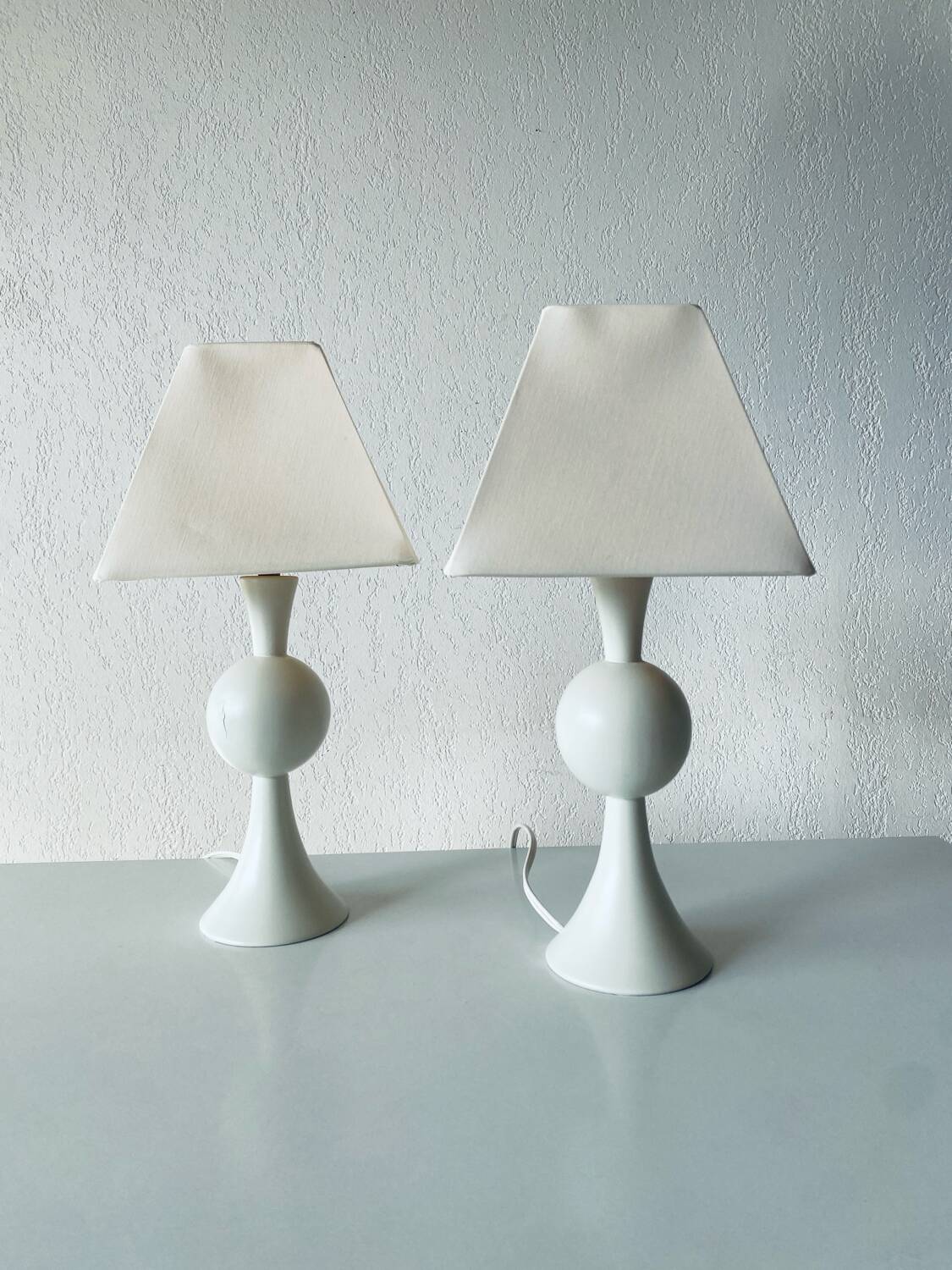 Paire de lampes de chevet vintage