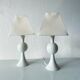 Paire de lampes de chevet vintage