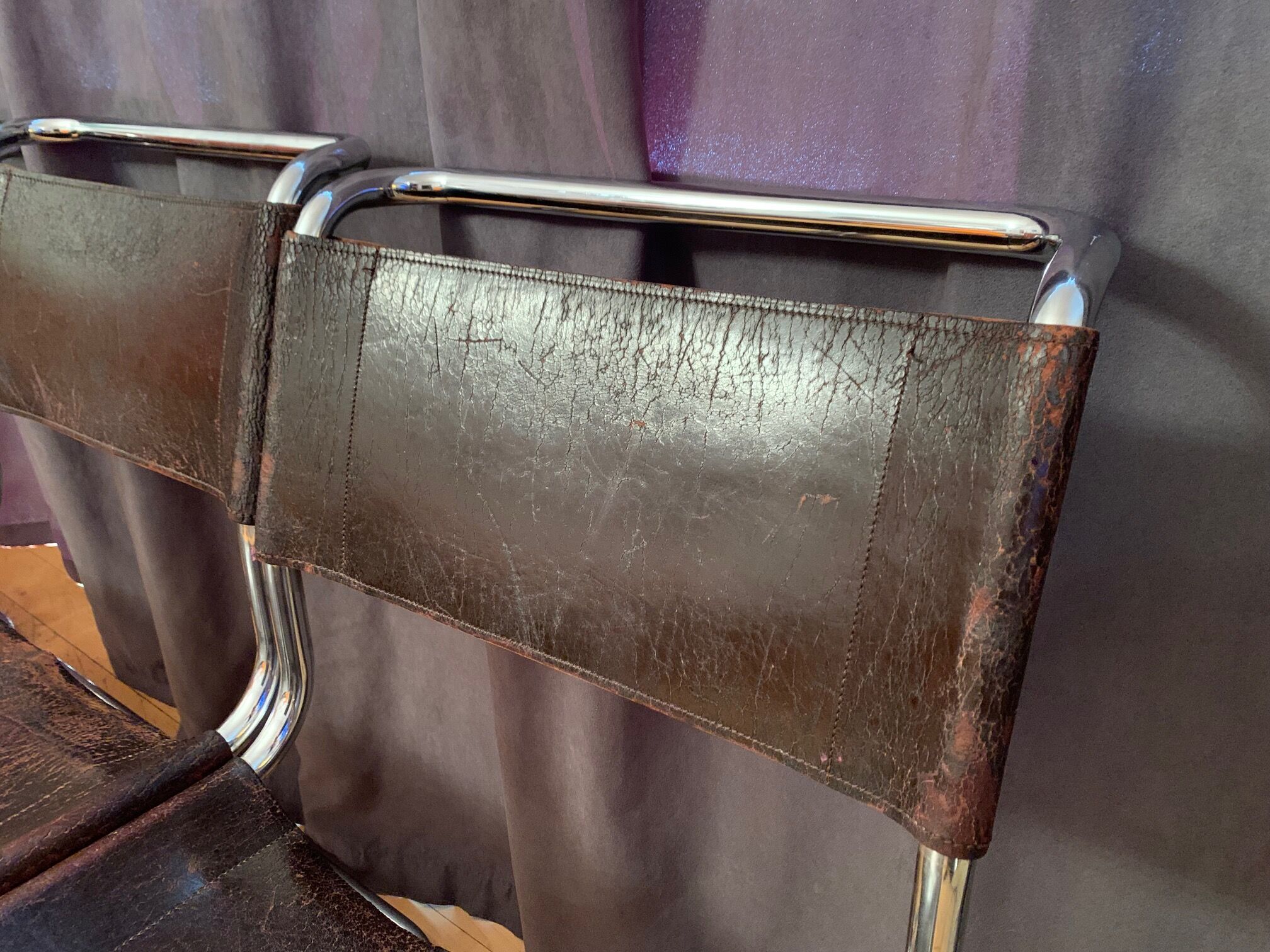 A set of six S33 chairs by Mart Stam, Thonet, Germany, 1960s.