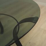 Table basse en verre, design danois, années 1970, fabriquée au Danemark