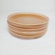Set of 6 plates in Burgundy sandstone, Sarreguemines