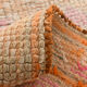 3x13 pale pink & orange turkish runner rug 82x403cm