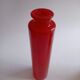 Red vintage glass vase