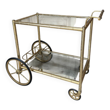 Vintage gold bar cart