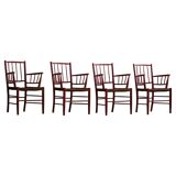 Bjørn Wiinblad, set of 4 chairs, Nässjö Stolefabrik, Mid-Century Scandinavian, 1950s