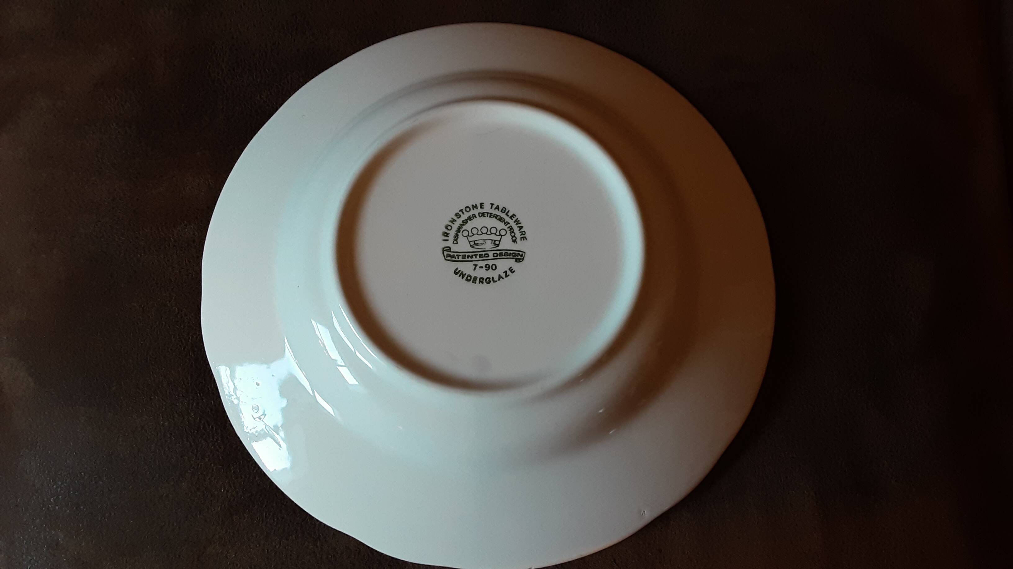 Set of 4 deep plates Ironstone