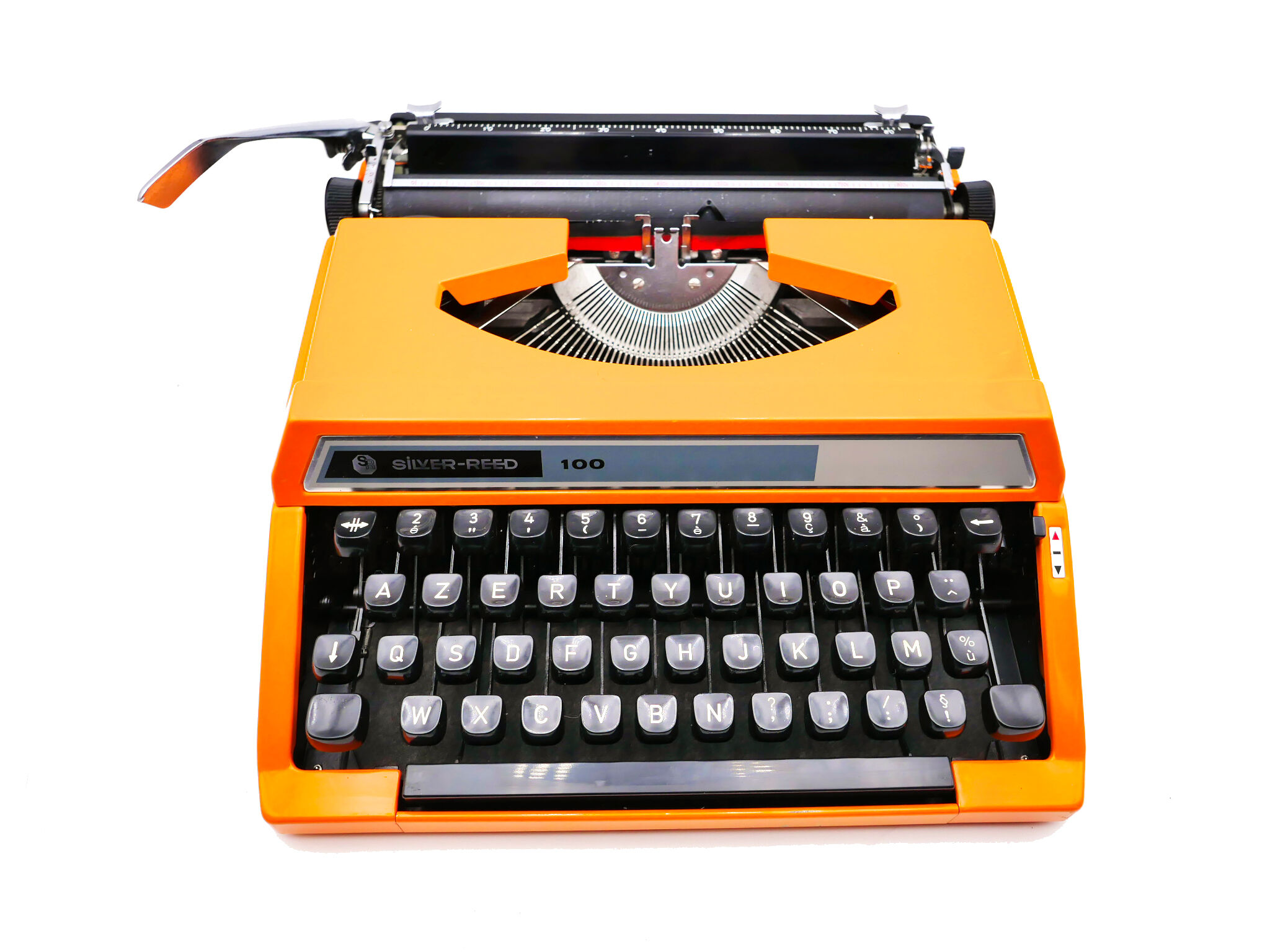 Silver typewriter reed 100 revised orange ribbon new