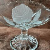 Coupe sur pied cristal originale