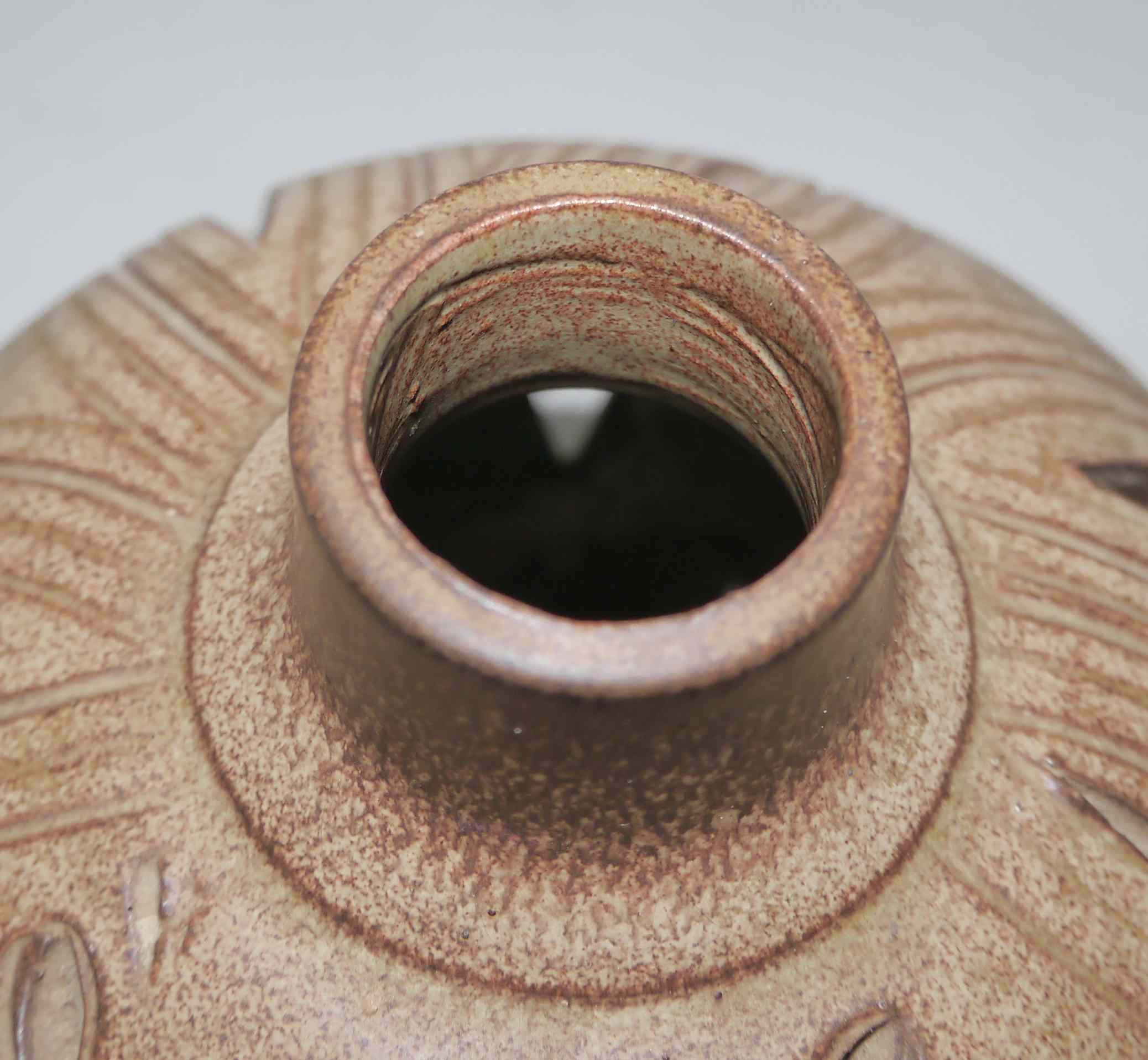 Lamp foot or night light vintage J Mateo Vallauris stoneware