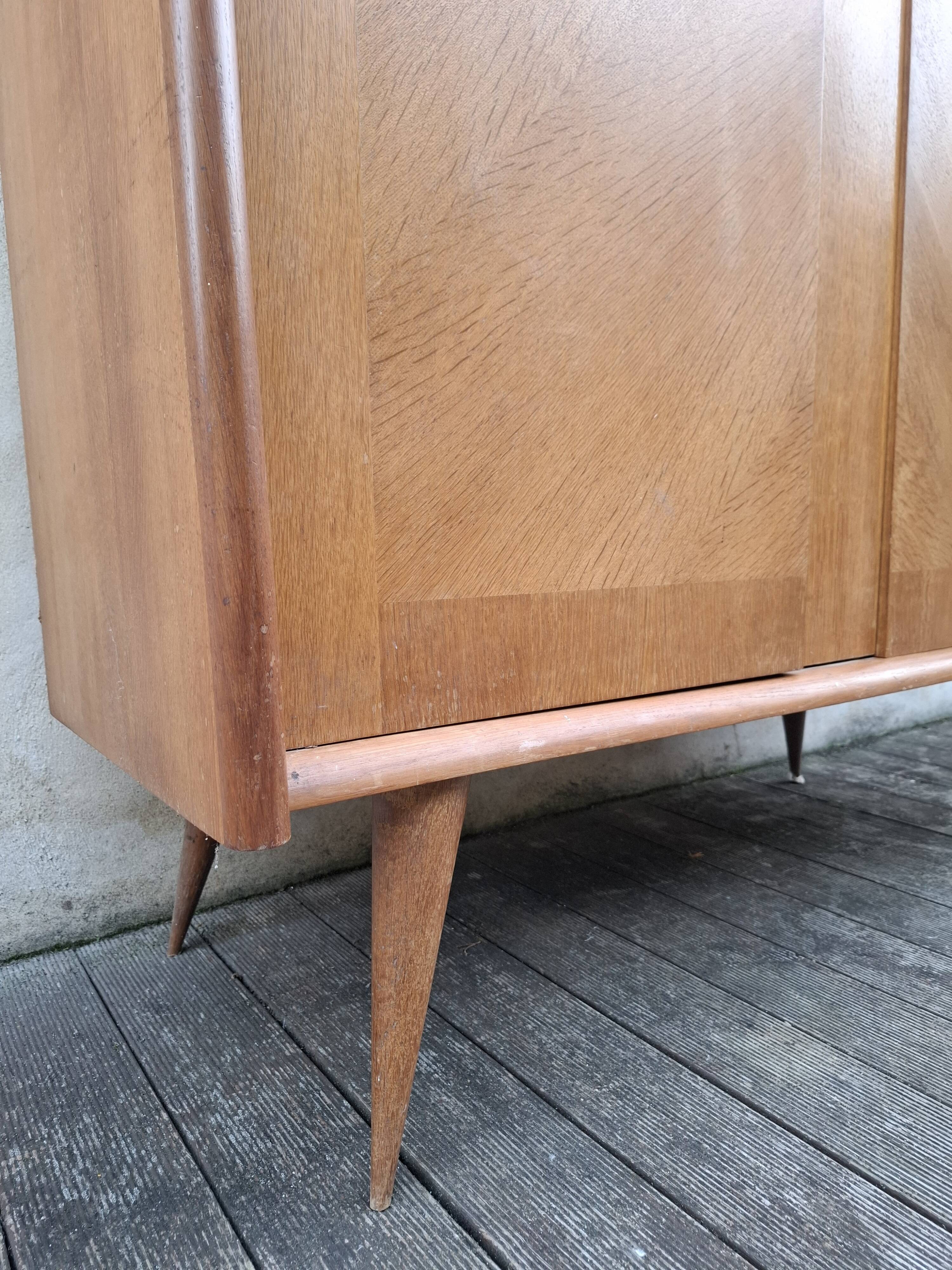 Vintage wardrobe with compass feet