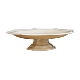 Compotier octogonal en porcelaine fine, fin XIXème